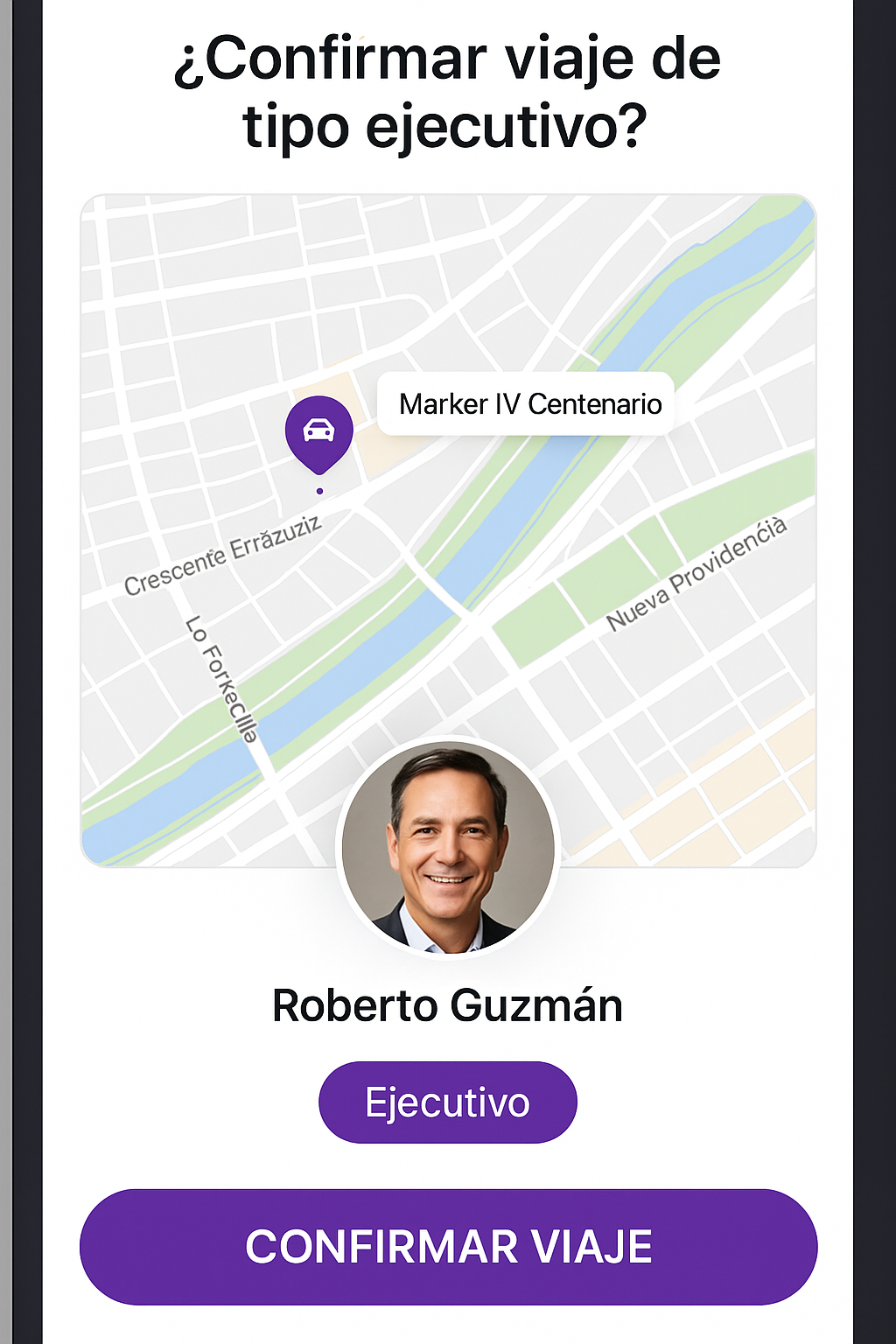 Pantalla Libercab Inicio